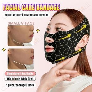 Overnight Facial Contour Care Bandage Breathable Sleep V-Line Support Mask 1Pc