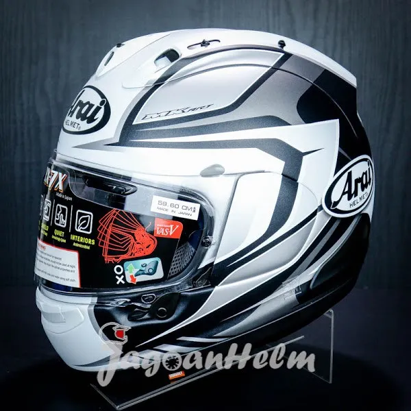 ARAI HELM RX-7X | MAZE WHITE FROST | RX7X FULLFACE Helm Fullface