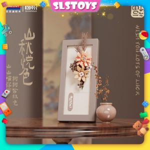 Balody Block Love Flowers frame Series 21223-21226 Gift Decoration Building Brick Toy Boy Girl