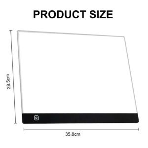 🔥HOT🔥 A3/A4/A5 LED Light Box Tracer Portable Drawing Tablet Animation Tracing Board Sketching Painting 5D DIY Diamond Artists A3 Size Acrylic 5V for Art Artcraft Copy