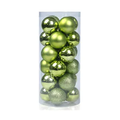 (SG Seller) 24pce Christmas Tree Ornament ball Christmas Tree Decoration (Bubble ) Hanging Tree Ornament Assortment Set Gift