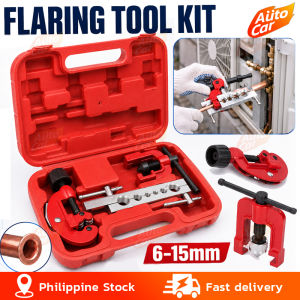 4PCS 6-15mm Tube Cutter Flaring Tool Kit Manual Pipe Expander Expansion Copper Tube Flaring Tool