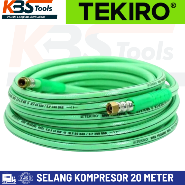 Tekiro Selang Compressor 20m 8 5 X 14 Mm Selang Angin Kompresor Lazada Indonesia