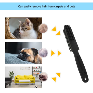 Pet Hair Brush Rubber Hand Brush General Purpose Cleaning Brush with Scratch easy Rubber Bristles for Ideal for Pet Hair