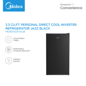 Midea 1.6/3.3 cu. ft Personal Direct Cool Inverter Refrigerator Jazz Black
