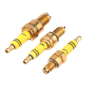 Joldhans 1ชิ้นหัวเทียน3ขั้วไฟฟ้า A7TC D8TC สำหรับ GY6 CG 50 70 110 125 150CC รถจักรยานยนต์ ATV สกูตเตอร์จักรยานสกปรกโกคาร์ท