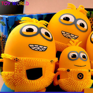 ของเล่นบีบอัดความต้านทานความเครียดบรรเทาของเล่นตาข่ายสีแดงเด็กแสงเปล่งปลั่งนวดลูกบอลบีบอัดของเล่นของขวัญแปลกใหม่สำหรับเด็ก