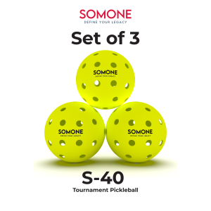 Pickleball Ball 40 Hole Indoor Outdoor Ball Competitive & Tournament Grade Franklin X-40 Equivalent by SOMONE