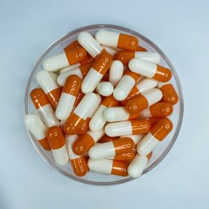 1000pcs Size 00 Orange/ White Color OSPA High Quality Empty Gelatin Capsule