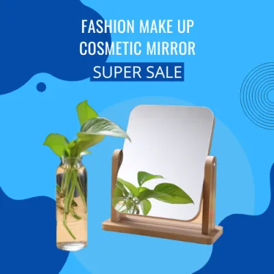 Trends Fashion Make-Up Rotating Mirror Aesthethic Desk Cosmetic Modern Design Mirror