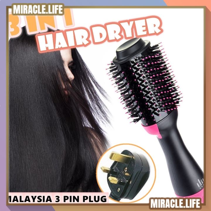 Original Guarantee Hair dryer in negative ion hot air dryer curly hair  straight hair style One Step Lazada