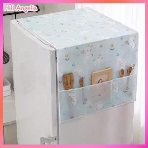 [Hill Angelia] Refrigerator Covers Dustproof Storage Bag Washing Machine Cover Washable PEVA Covers Household Storage Organization Home