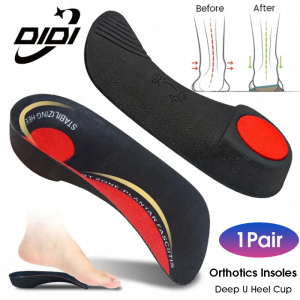 DIDI 1 Pair Orthotic Insoles Arch Support Orthopedic Heel Pad Sneakers Shoe Insert Plantar Fascitis Half Insoles Heel Cushion