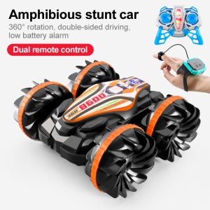 [Local stores ] Kelaton Control RC Car 2.4G Amphibious Stunt Remote Control Vehicle Double Sided Rolling Driving New Technology RC Vehicle Childrens Electric Toys 【COD & 24hours to ship】