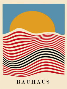 Poster Aesthetic Bauhaus Ukuran 30x40 - Wirar Store