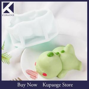 [Kupaoge] Cute Dinosaur Mousse Mold Pudding Silicone Mold Custard Mold Cake Mold Cartoon Green Dino Cake Decoration Baking Bakery Tool