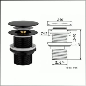 Faucet Rapid Drainage Sewer Fittings Durable Bouncing Press Type Anti-cracking Scratch-resistant
