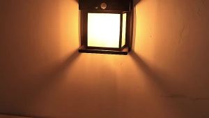 Wa LED Solar Wall Light Outdoor Lighting Motion Sensor Automatic Night Light Lampu Solar Dinding Down Light BK-888