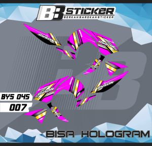 Sticker Stripping Variasi Yamaha Byson BISA HOLOGRAM Striping Motor Byson Bys 45