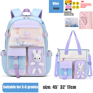 Cô Gái Mới Tủ Lạnh Cát Lún Schoolbag Học Sinh Tiểu Học Schoolbag Trẻ Em Của Không Thấm Nước Schoolbag Công Suất Lớn Schoolbag Ba Lô Thích Hợp Cho 1-6 Lớp