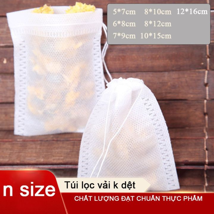 Combo 100 Túi Lọc Trà, Cà Phê, Thảo Dược, Thực Phẩm Có Dây Buộc, An ...