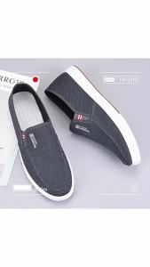 New Spring MenS Cloth Shoes Breathable Slip-Ons Soft Sole Non-Slip Wear-Resistant Lightweight Work Shoes