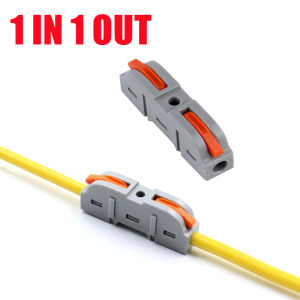 1pcs Lever Nut Compact Wire Connector Universal Wiring Cable Connector Quick Wiring Connector Push-In Conductor Terminal Block Quick Connector Terminal Block Wire Connection (2 In 2 Out/2 In 4 Out /2 In 6 Out)