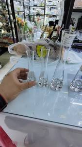 Decorative Flower Vase Glass Transparent Compact Size Slanted Opening for Home Care and Daily Use Suitable for Storage flower vase glass vase for flower flower with vase Home Care