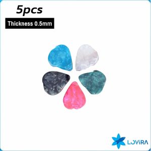 LoviRa 0.5mm 1mm Guitar Pick Colorful Picks For Bass Electric & Acoustic Guitars