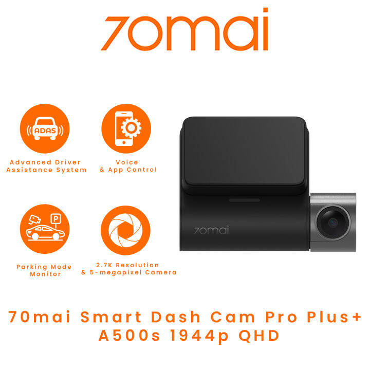 70mai Smart Dash Cam Pro Plus+ A500s 1944p QHD Or With Rear Cam Set ...