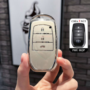 Ốp Chìa Khóa Xe Toyota Innova Cross 2023 Camry Prado Fortuner Hilux Cruiser Hợp Kim Chìa 34 Nút