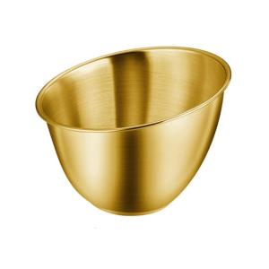 Dung tích lớn xiên xà lách xô thép không gỉ bevel tô đựng rau dụng cụ nấu ăn cho sử dụng nhà bếp