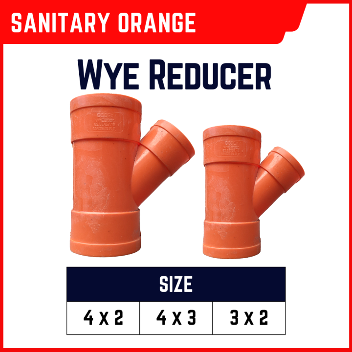 Sanitary Orange Wye Reducer Available Size X X And X Pvc