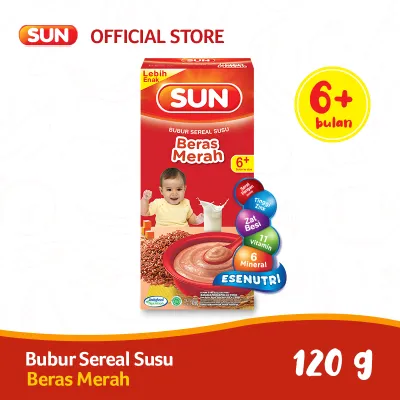 SUN BC Susu Beras Merah Kotak 120 g
