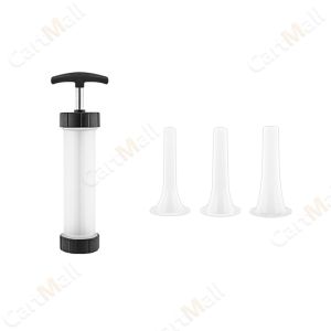 Manual Sausage Stuffer Machine Hand Operated Sausage Maker Tool With 3 Funnel