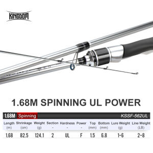 Kingdom Cần Câu Kim Bạc Cần Câu Xoay Nhanh Siêu Nhẹ 2020 2 Phần UL L ML M MH Fuji Vòng Cần Đúc Carbon Du Lịch