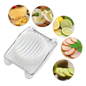 Manual Egg Slicer Multifunctional Stainless Steel Egg Cutter Fruit Cheese Slicer Kitchen Cooking Gadget