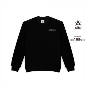 Aerostreet Crewneck Dominate Hitam Sweater Sweatshirt BBAAA