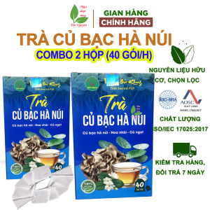 80 gói trà củ bạc hà núi Bảo Khang củ bạc hà ngăn ngừa ung thư gút ho cảm cúm mụn nhọt kháng khuẩn