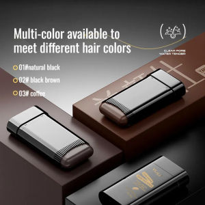 สีย้อมผม กันน้ำและกันเหงื่อ ปกสีเทาธรรมชาติ ไม่เปื้อน/ซีดจาง กาวแข็งแรง เหมาะสำหรับออกกำลังกายและชีวิตประจำวัน