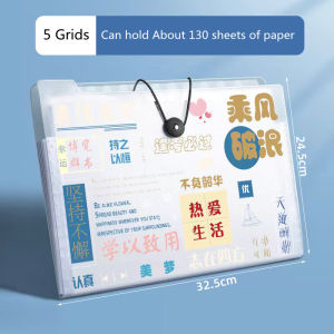 Rising Star A4 Multi-layer File Folder Organ Bag Student Large-Capacity File Bag Data Book Office Supplies