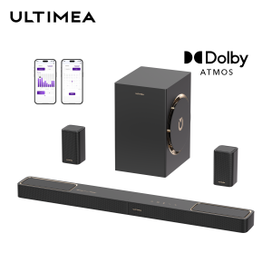 ULTIMEA Skywave F40 Boom 5.1.2ch Soundbar Dolby Atmos Surround Sound Home Theater System Soundbar Subwoofer Bluetooth Control
