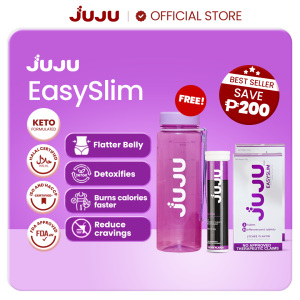 JUJU EasySlim - Lychee Flavor 2 Boxes (60 Effervescent Tablets) Best for Slimming Weight Loss o Pampapayat and Fat Burner which Flushes the Toxins Fights the Cravings and Promotes a Healthy Diet