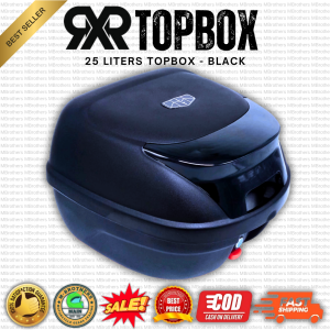 【Topbox Only】HNJ (008) 36 Liters Universal Topbox Hard Plastic Helmet Compartment Box