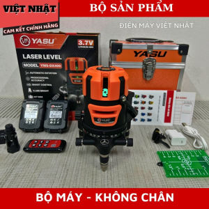 Máy cân bằng laser 5 tia siêu sáng Yamasu DX400 xoay tự động 360 độ khoá trục 2 bên bảo hành 12 tháng