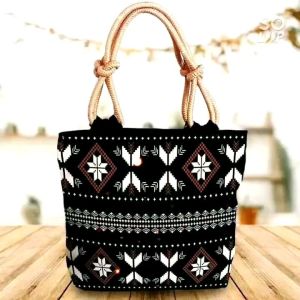 Totebag tali sumbu tas wanita motif ethnic