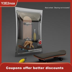 【Y2E2noa】 Finger SkateBoard Wooden Fingerboard Toy Professional Stents Finger Skate Set