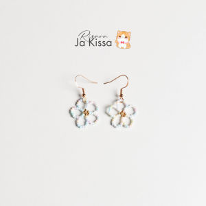 Risara Ja Kissa (FlowerEarrings) ต่างหูลูกปัดลายดอกไม้ Handmade D.I.Y รุ่น EBF002