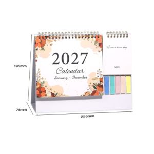 OUREAL Tháng 1 năm 2027 - Tháng 12 năm 2027 Lịch để bàn hoa năm 2027 Có thể gấp lại Nghiên cứu hàng ngày Lịch ghi chép Di động Kế hoạch Lịch hai cuộn dây Trang chủ