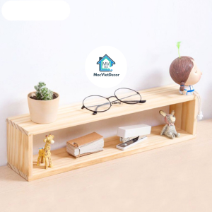 Kệ Gỗ Để Bàn Trang Trí Hình Chữ Nhật Kệ Gỗ Thông Dùng Trang Trí Decor